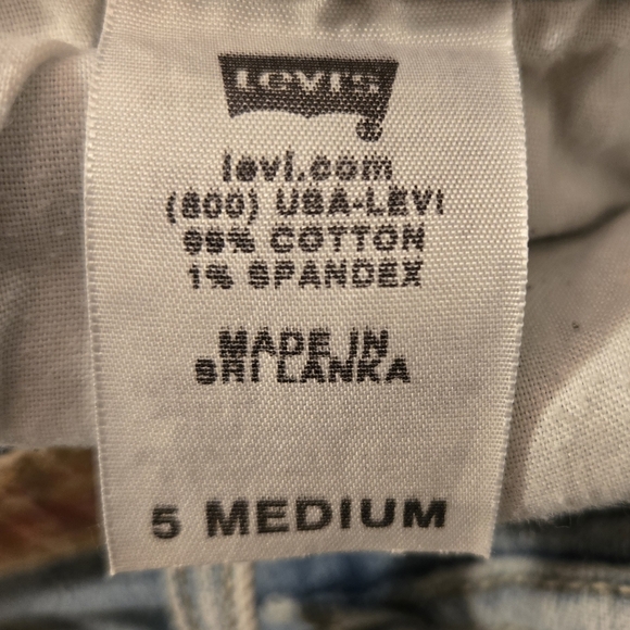 Levis 524 Too Superlow Jeans Womens 5M 28 x 30 Denim Blue Flare Y2K Distressed - Picture 13 of 15